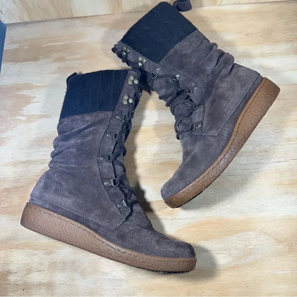 North Face Primaloft Brown Winter Boots Women’s Size 7.5 - Picture 3 of 8